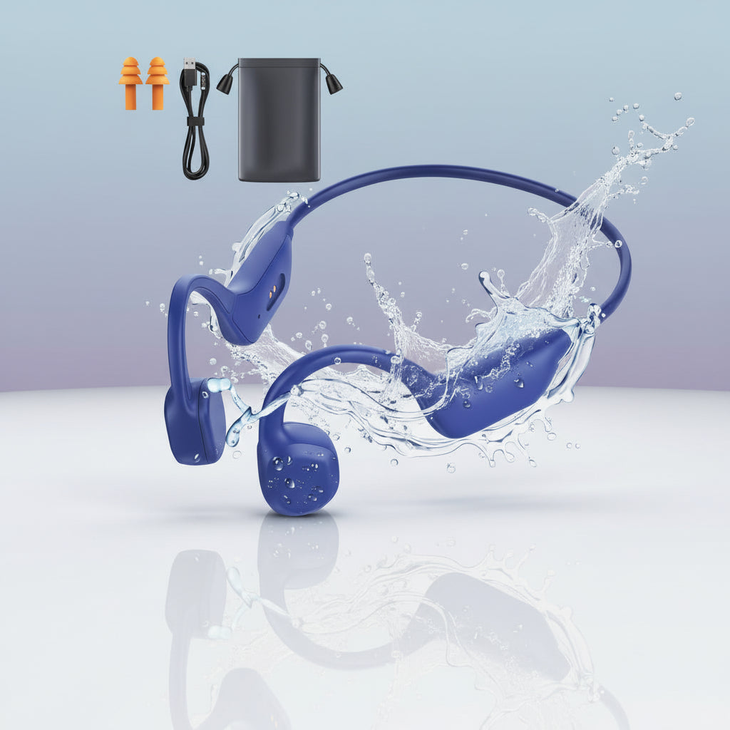 Sport Audio | Wireless Bone Conduction Headphones with USB Charging | Open Ear Design for Safety and Comfort