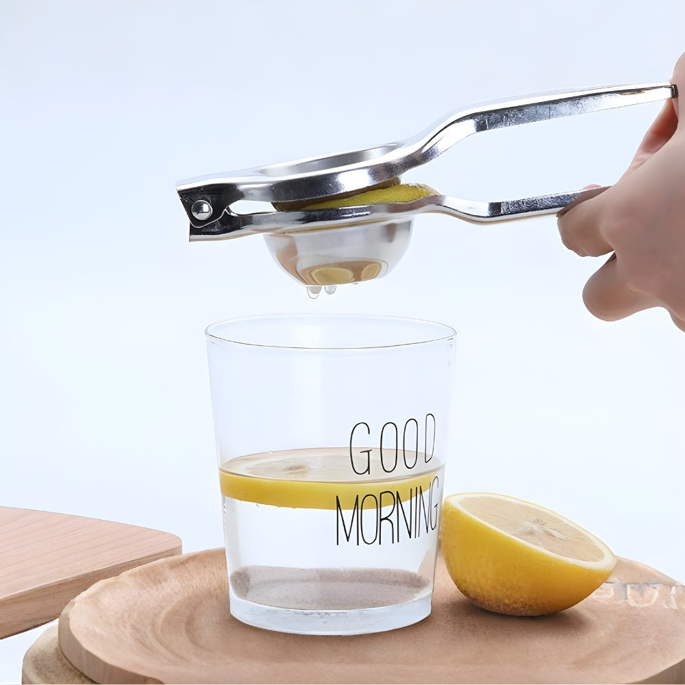 Manual Citrus Press – Heavy-Duty Handheld Juicer for Lemons, Limes & Oranges – Food-Grade Steel Construction