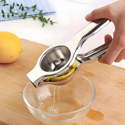 Manual Citrus Press – Heavy-Duty Handheld Juicer for Lemons, Limes & Oranges – Food-Grade Steel Construction