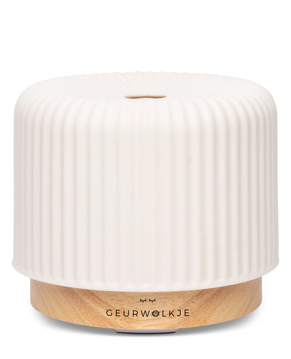 Ceramic Aromatherapy Diffuser with Ultrasonic Mist Technology, 200mL Capacity & LED Ambient Light for Home, Bedroom & Office