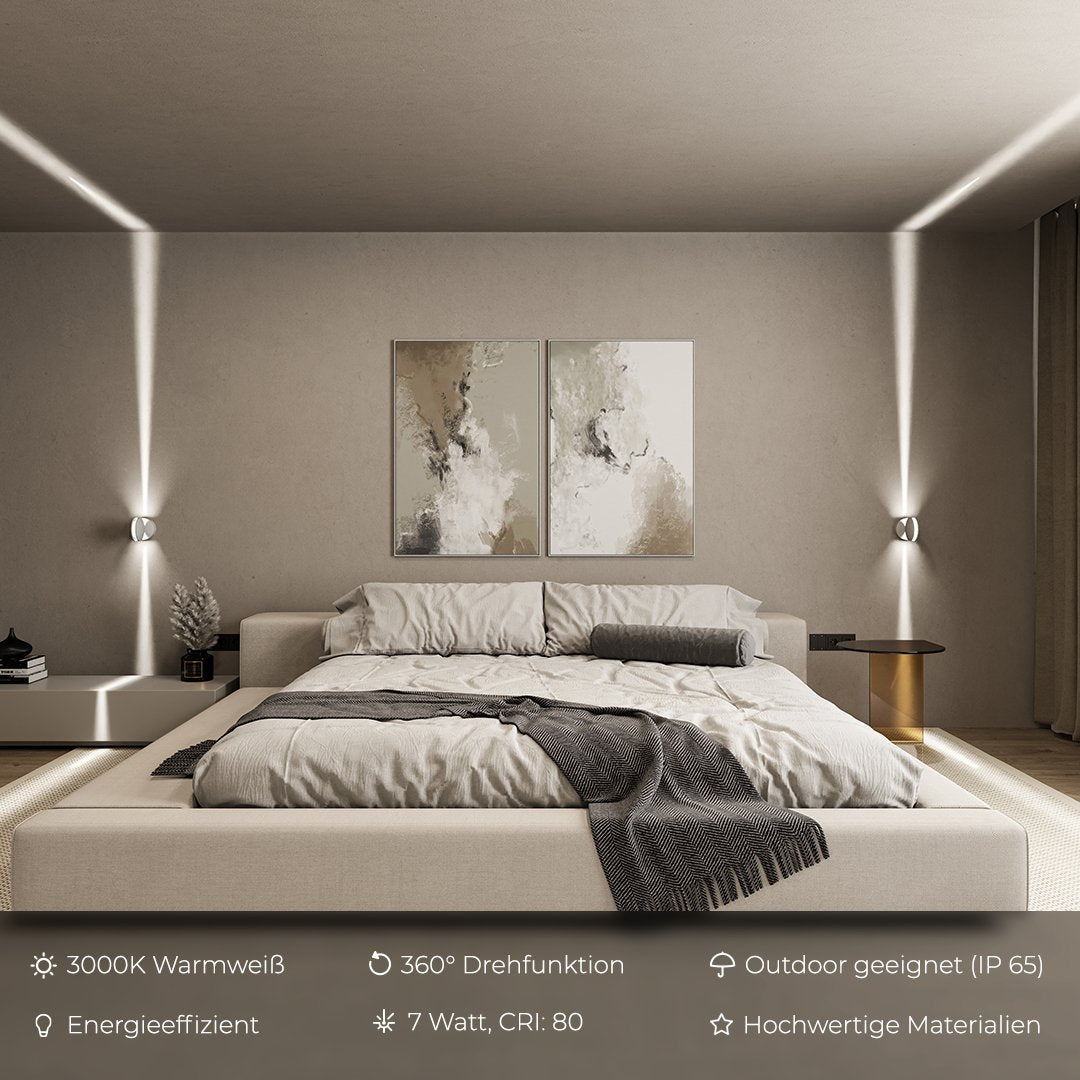 Adjustable LED Spotlight Flush Mount Fixture 4.7 in Matte White 360° Rotating Accent Light for Bedrooms Hallways Modern Homes Small Profile