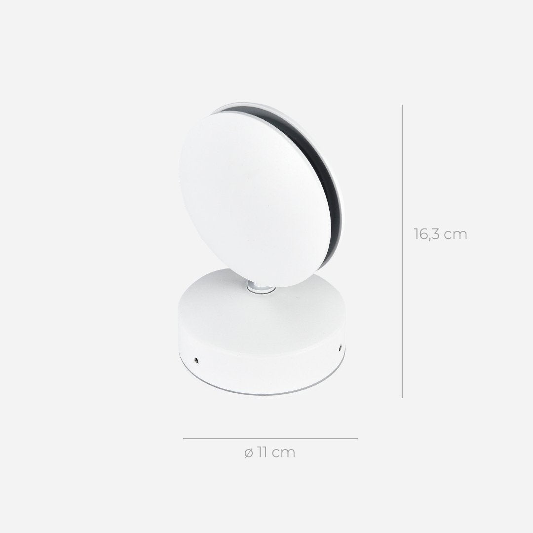 Dual-Beam Rotating Wall Light Fixture with Adjustable 360° Swivel Head for Living Room Bedroom Hallway Accent Illumination