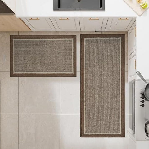 Strata Elegance Kitchen Mat - Cushioned Anti-Fatigue, Durable Polypropylene