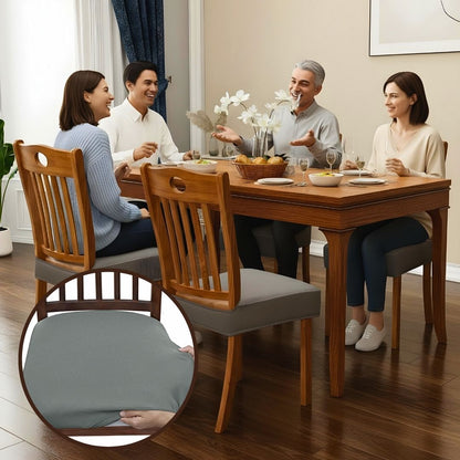 Stretch Dining Chair Covers Set of 4 with Snag-Resistant Fabric | Easy Fit for Daily Protection
