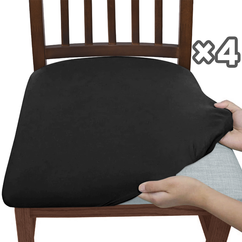 Stretch Dining Chair Covers Set of 4 with Snag-Resistant Fabric | Easy Fit for Daily Protection