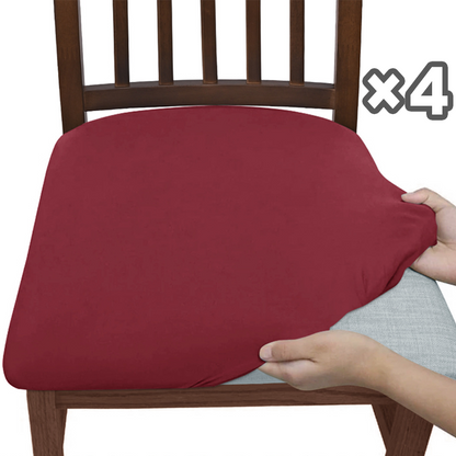 Stretch Dining Chair Covers Set of 4 with Snag-Resistant Fabric | Easy Fit for Daily Protection