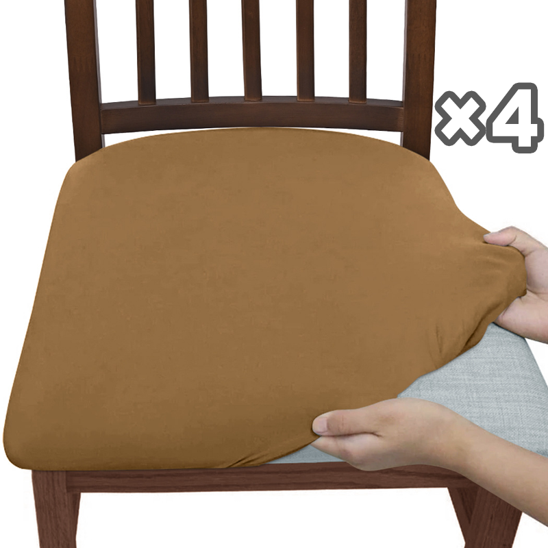 Stretch Dining Chair Covers Set of 4 with Snag-Resistant Fabric | Easy Fit for Daily Protection