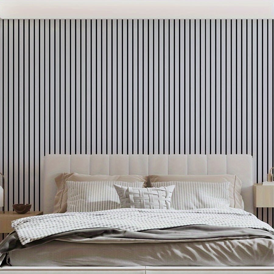 Stylish 3D PVC Wall Panels with Wood Texture | Self-Adhesive Design for Easy Home Upgrade