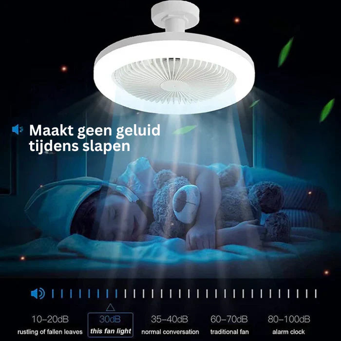 Stylish Flush Mount Ceiling Fan with Integrated LED Lights | Modern Design for Enhanced Home Comfort