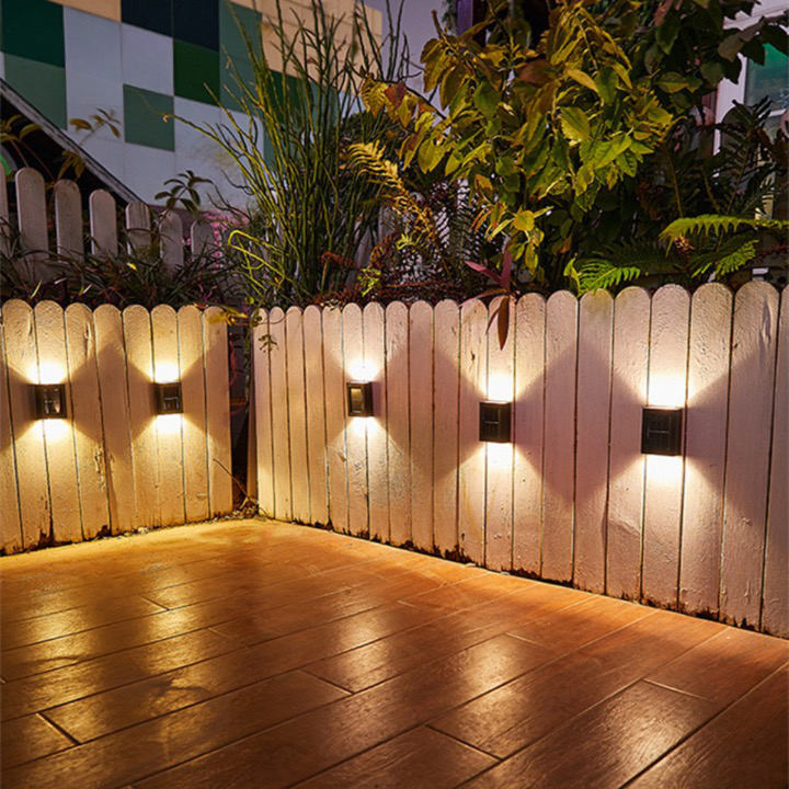 SunAura Outdoor Wall Light - Wireless LED Solar, Weatherproof