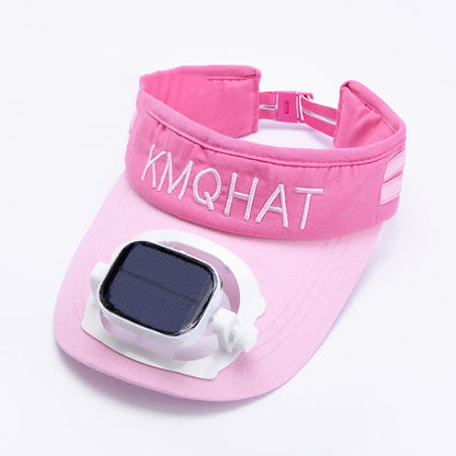 Ortekor Sunshade Visor Hat | Solar Powered Fan with Adjustable Speed for Ultimate Comfort
