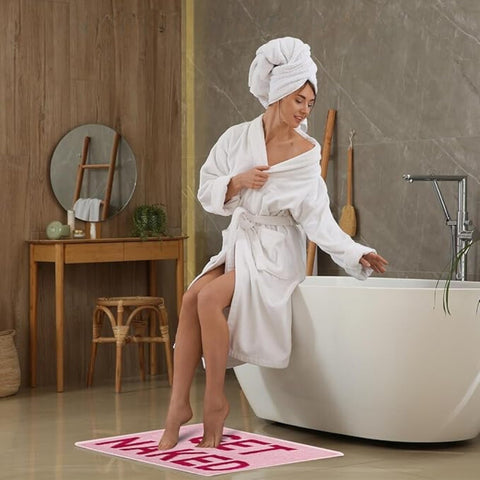 Get Naked Bathroom Mat - Microfiber, Non-Slip, Absorbent