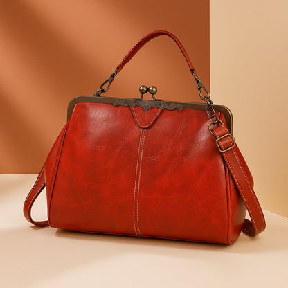 Classic Frame Clutch Purse for Women Evening Formal Dinner Party Shoulder Bag Small Vintage Style Metal Clasp Handbag