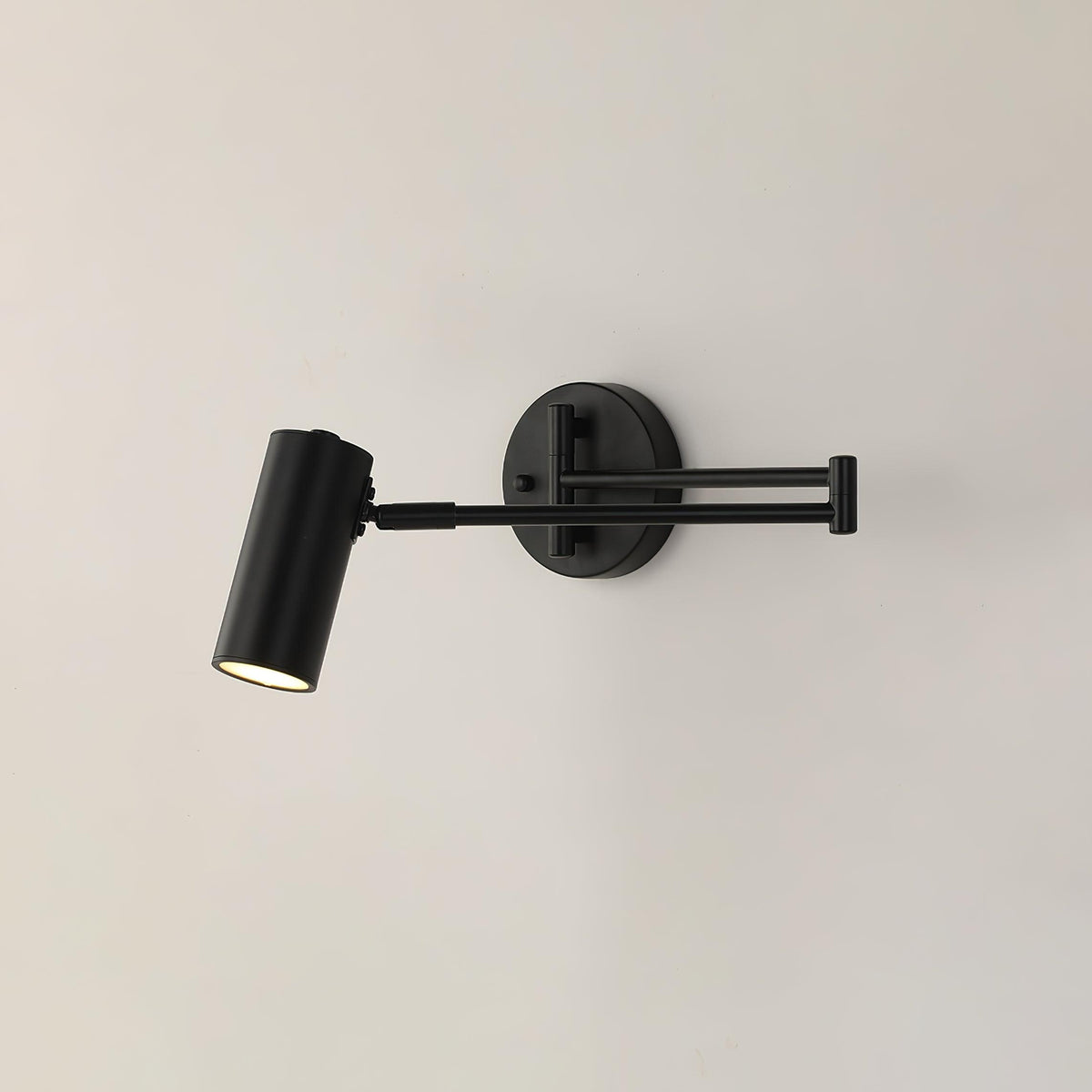 Swivel-Arm LED Wall Light with Extending Bracket for Bedroom Hallway Reading Nook Task Lighting Modern Dimmable Fixture Gold Black
