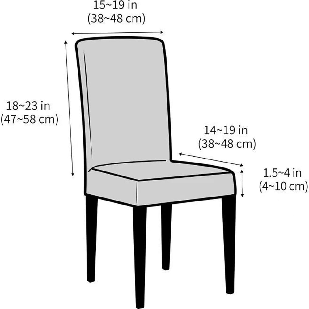 Sierra Dining Chair Cover - High Elasticity Jacquard Velvet, Machine Washable