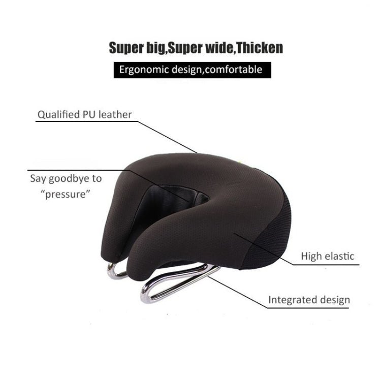 Ergonomic Bike Saddle with Thick Cushioning for Mountain Bikes, Road Cycling, and Commuting – Pressure Relief Design for Men and Women