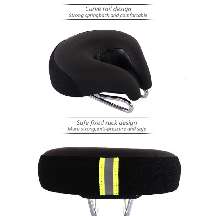 Ergonomic Bicycle Seat with Cushioned Padding and Pressure Relief Design for Road & Mountain Bikes