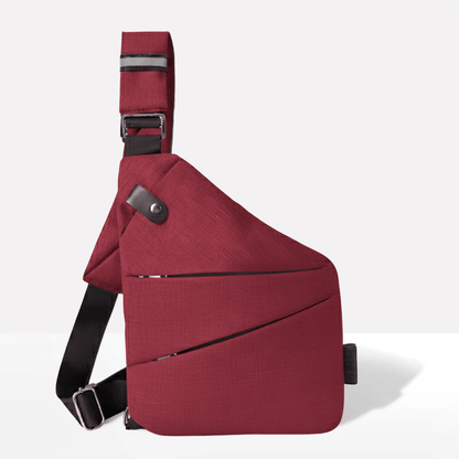 Slash-Proof Sling Bag with Card-Blocking Tech & Rain-Ready Fabric for Commuters and Travelers