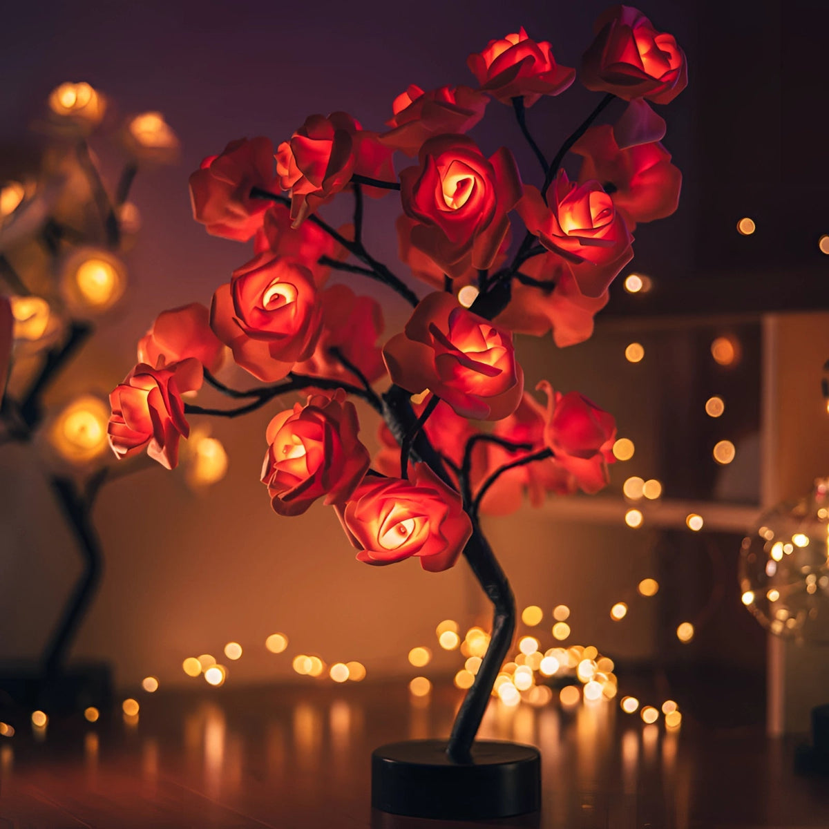 Elegant LED Rose Lamp with Soft Light & Energy Efficient Design for Romantic Ambiance