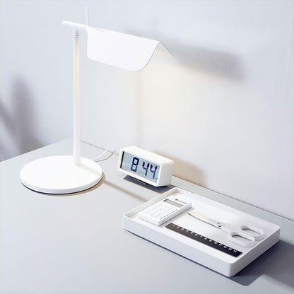 LED Desk Lamp with Horizontal Bar Light for Home Office & Study Areas | Modern Iron Task Lighting for Workspace Reading | Adjustable Warm &