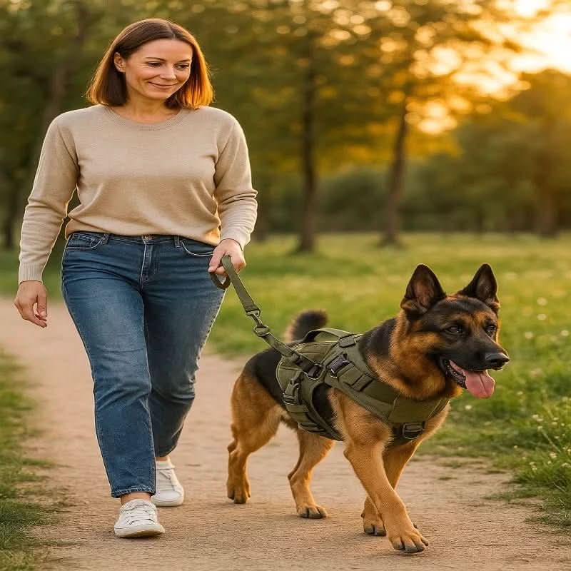 STRONGPAW – Tactical Dog Harness Adjustable Control Handle Pet Vest