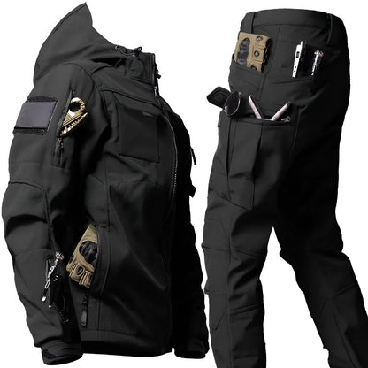Ortekor Tactical Outdoor Set | Rugged Hiking Pants for Men with Multi-Pocket Design | Versatile Work Jacket for Harsh Environments