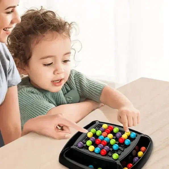 Screen-Free Strategy Board Game for Kids & Adults – Family Fun Logic Puzzle with Color Marbles for 2+ Players