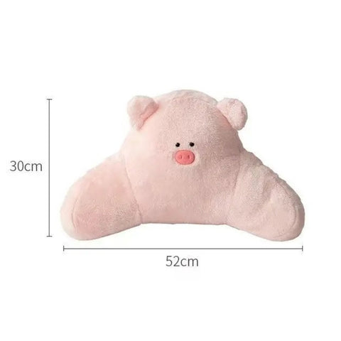 Talia Backrest Pillow for Bed - Soft Microfiber, Teddy Shape Support