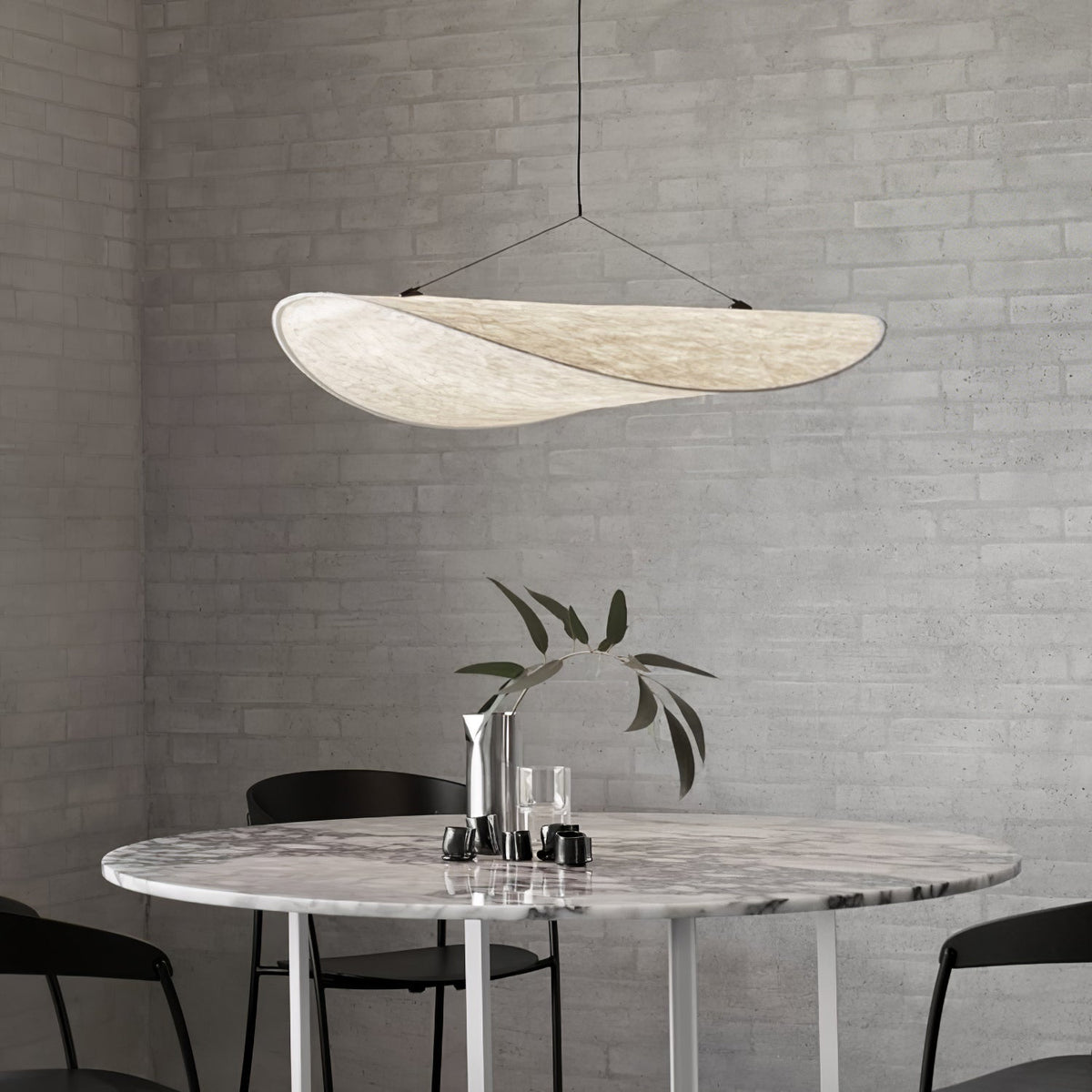 Oversized Paper Drum Shade Hanging Light Fixture Adjustable Height Contemporary Kitchen Island Chandelier Dining Room Ceiling Suspension Lam