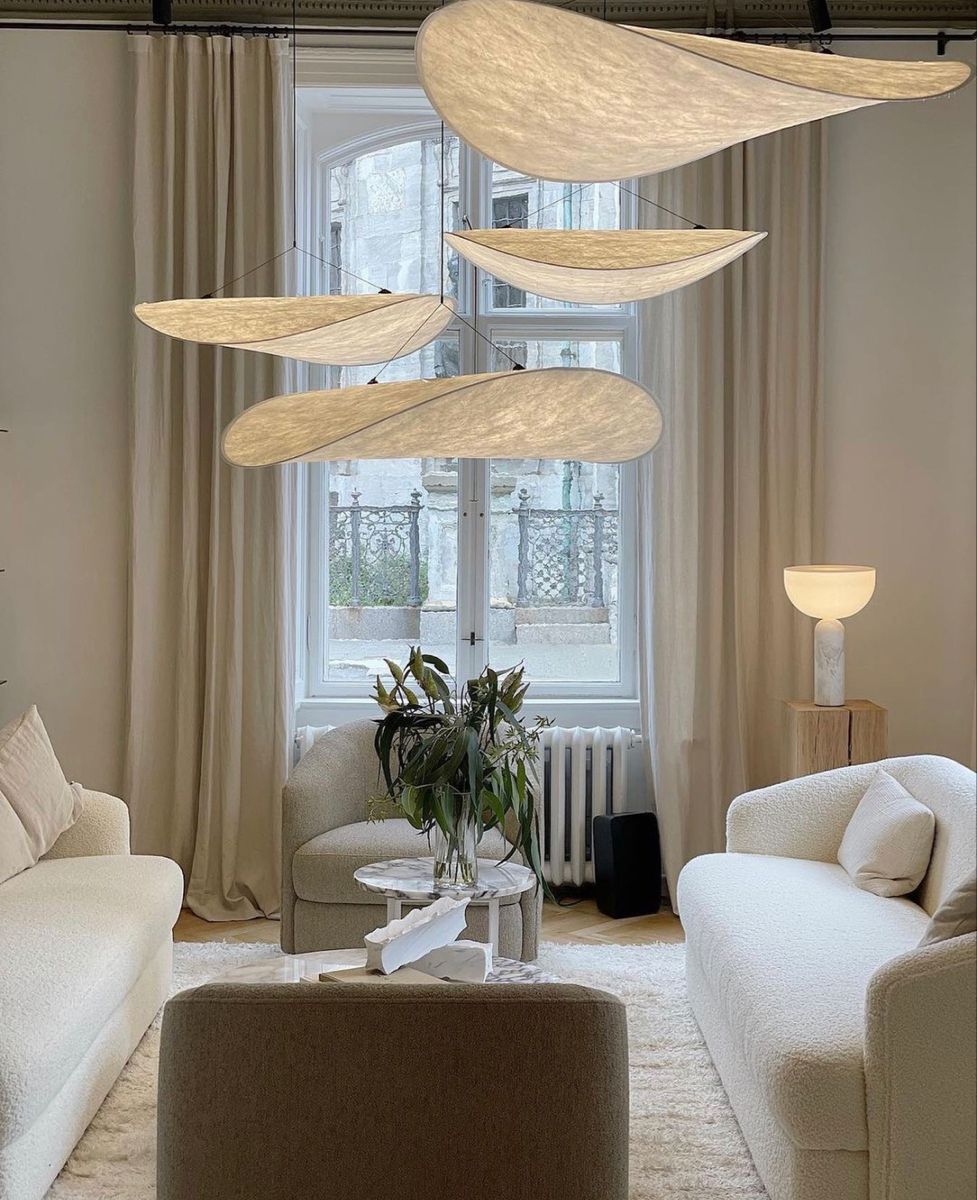Oversized Paper Drum Shade Hanging Light Fixture Adjustable Height Contemporary Kitchen Island Chandelier Dining Room Ceiling Suspension Lam