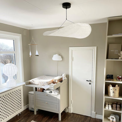 Oversized Paper Drum Shade Hanging Light Fixture Adjustable Height Contemporary Kitchen Island Chandelier Dining Room Ceiling Suspension Lam
