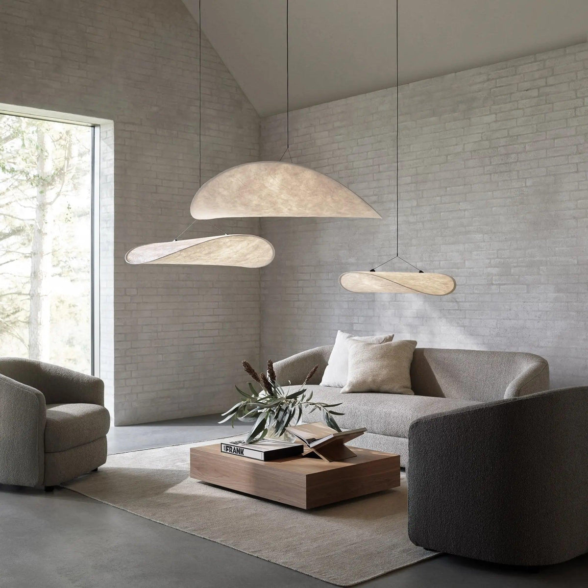 Oversized Paper Drum Shade Hanging Light Fixture Adjustable Height Contemporary Kitchen Island Chandelier Dining Room Ceiling Suspension Lam