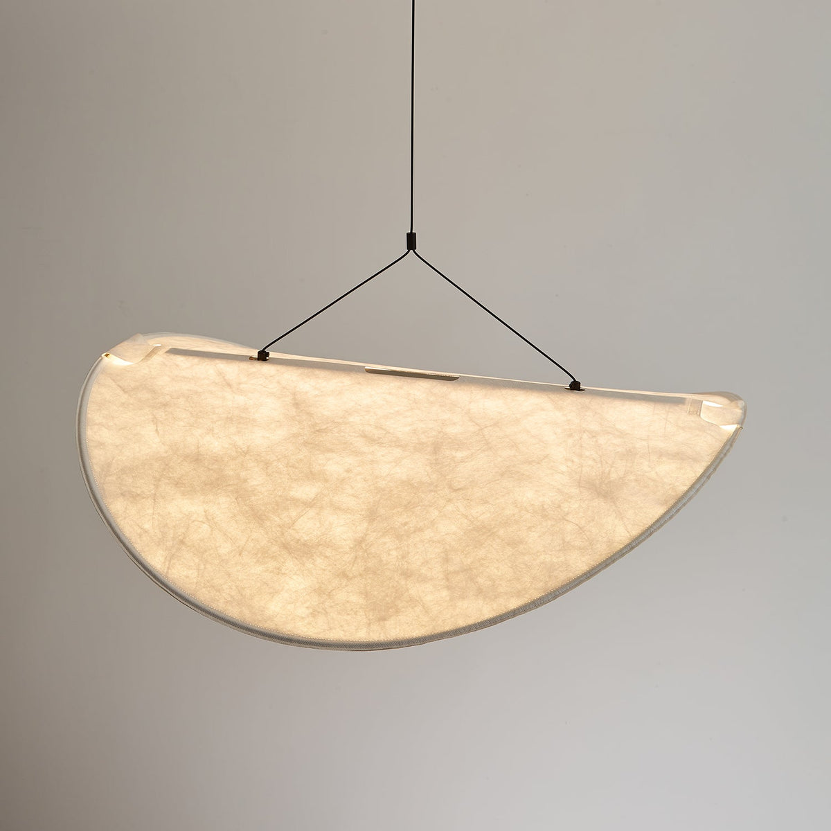 Cloud Paper Ceiling Fixture 24-Inch Hanging Lamp Modern Overhead Lighting for Dining Kitchen Living Room Adjustable Height LED