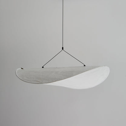 Cloud Paper Ceiling Fixture 24-Inch Hanging Lamp Modern Overhead Lighting for Dining Kitchen Living Room Adjustable Height LED