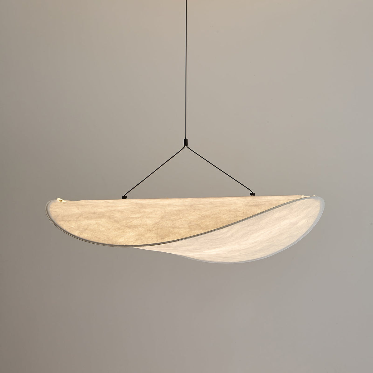 Cloud Paper Ceiling Fixture 24-Inch Hanging Lamp Modern Overhead Lighting for Dining Kitchen Living Room Adjustable Height LED