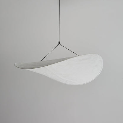 Cloud Paper Ceiling Fixture 24-Inch Hanging Lamp Modern Overhead Lighting for Dining Kitchen Living Room Adjustable Height LED