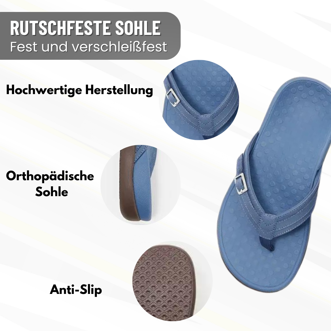 Women's Orthopedic Slide Sandals with Toe Separator for Bunion Relief & Arch Support | Slip-Resistant Footbed for All-Day Comfort | Casual O