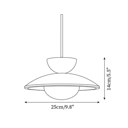 Travertine Glass Hanging Light Fixture with Wood Accent for Kitchen Island Dining Room Overhead Suspension Lamp Adjustable Cord Ceiling Moun
