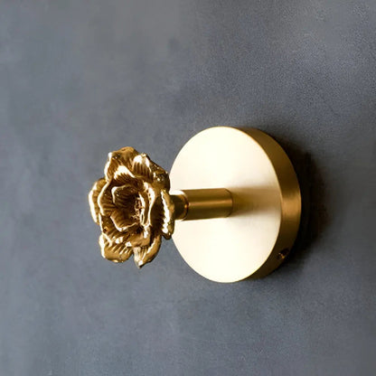 Solid Brass Animal Wall Hook Gold Finish for Coats Hats Bags – Bird Deer Dragonfly Flower Goldfish Rose Decorative Hardware Entryway Bedroom
