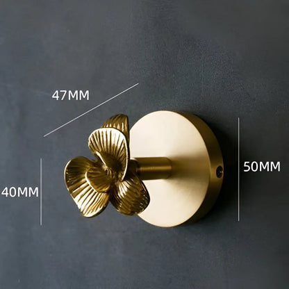 Solid Brass Animal Wall Hook Gold Finish for Coats Hats Bags – Bird Deer Dragonfly Flower Goldfish Rose Decorative Hardware Entryway Bedroom