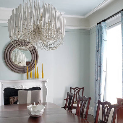 Layered Stick Pendant Light Fixture Metal Construction Adjustable Height Dining Room Entryway Foyer Modern Overhead Illumination Statement P