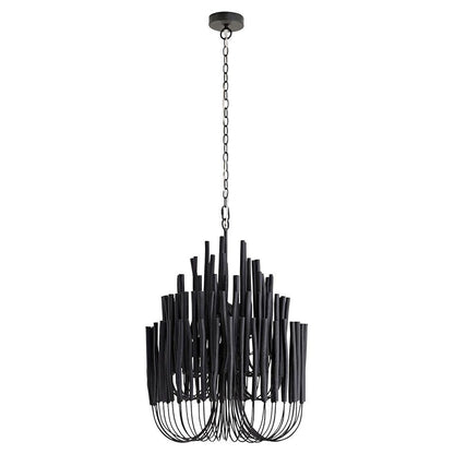 Layered Stick Pendant Light Fixture Metal Construction Adjustable Height Dining Room Entryway Foyer Modern Overhead Illumination Statement P