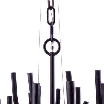 Layered Stick Pendant Light Fixture Metal Construction Adjustable Height Dining Room Entryway Foyer Modern Overhead Illumination Statement P