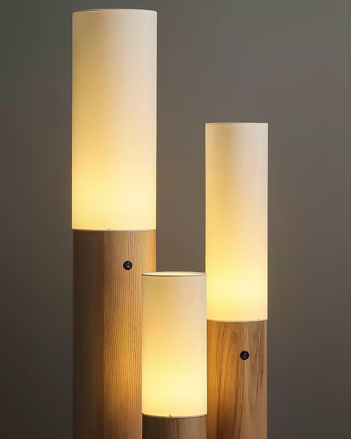 Wooden Standing Lamp 39 Inches Tall with Adjustable LED Light for Bedroom Living Room Reading Nook Slim Profile Modern Corner Lighting