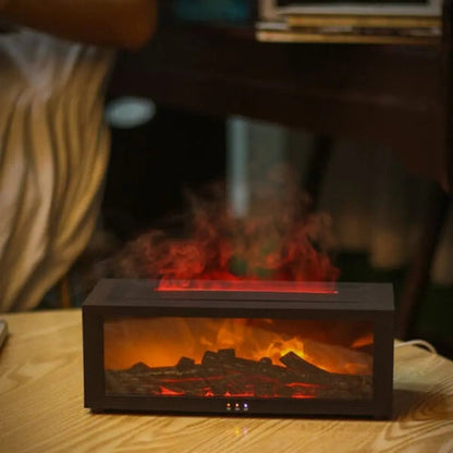 Compact Tabletop Fireplace with Remote Control