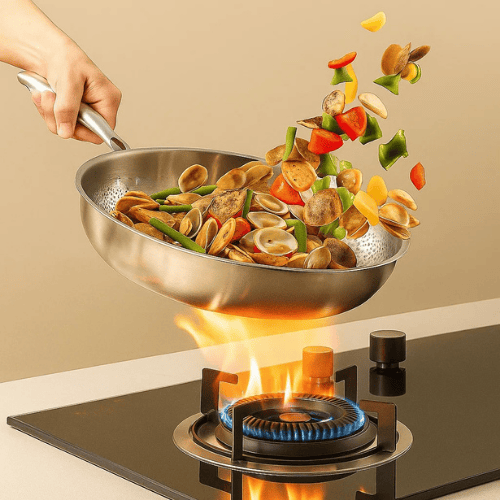 STEELARA – Titanium Frying Pan Scratch Resistant Nonstick Cookware