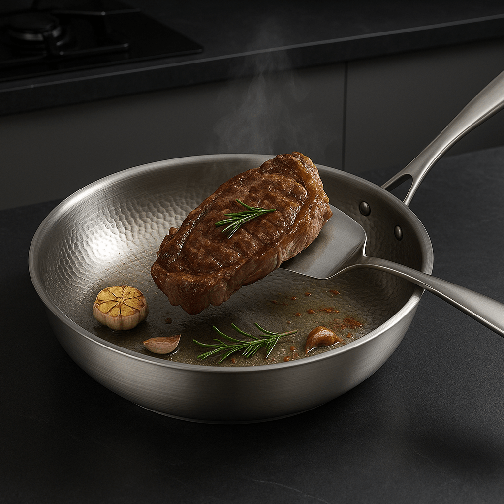 STEELARA – Titanium Frying Pan Scratch Resistant Nonstick Cookware