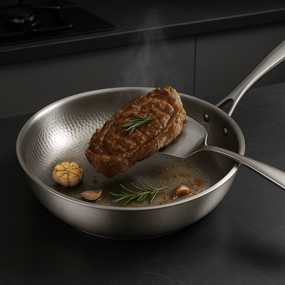 STEELARA – Titanium Frying Pan Scratch Resistant Nonstick Cookware