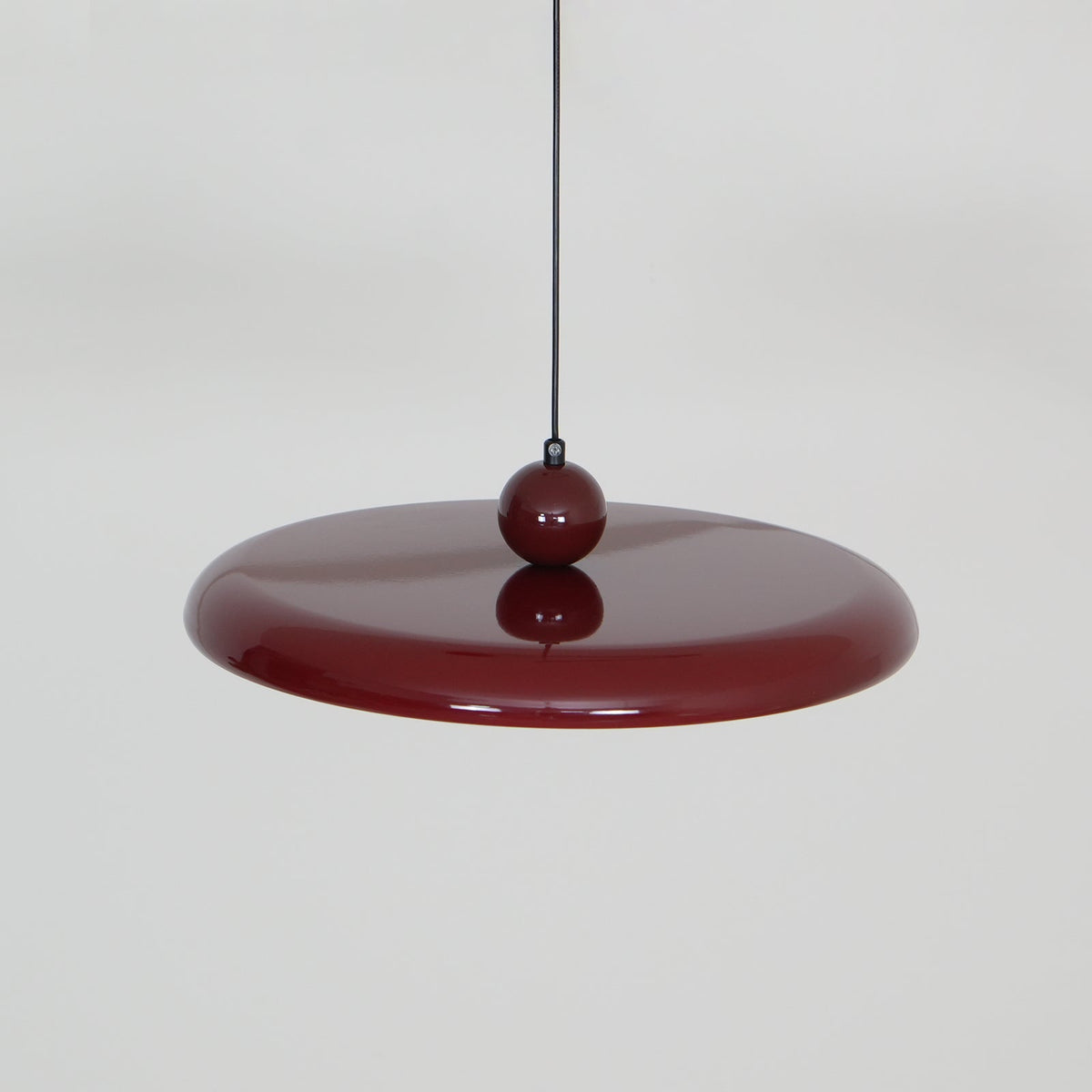 Hanging Drop Ceiling Fixture Acrylic Disk 16-Inch Yellow for Kitchen Island Dining Table Contemporary LED Overhead Light Adjustable Cord 59