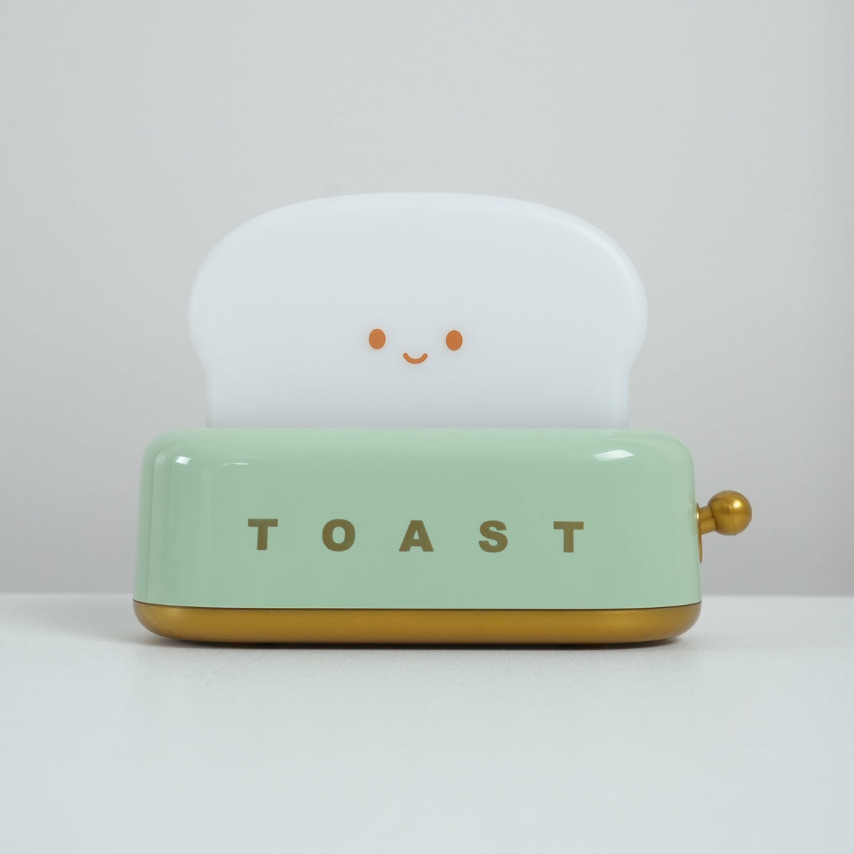 USB-Powered Toaster-Shaped LED Accent Light with Dimmer – 5.3 in Retro Desktop Lamp for Bedroom Nightstand Desk Office Dorm – Warm White Glo